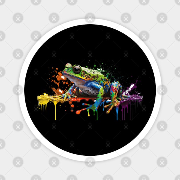 Rainbow Frog Magnet by Urban Archeology Shop Gallery